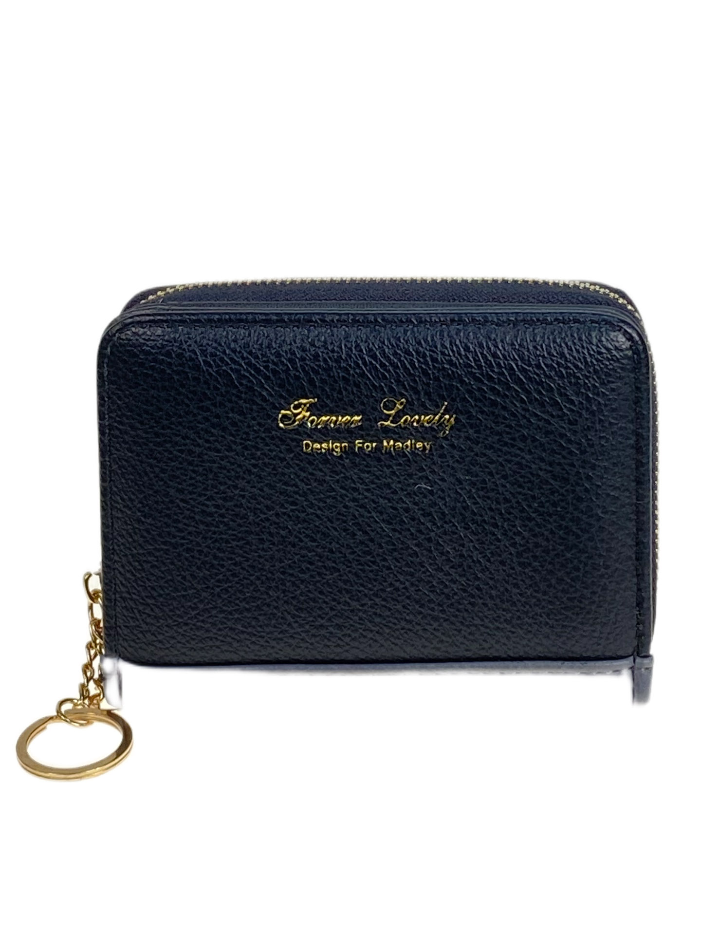 На фото 1 -  Женское портмоне из искусственной кожи, цвет черный