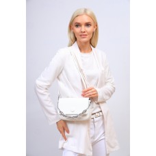 На фото 1 - Женская сумка  кросс-боди из искусственной кожи, цвет белый