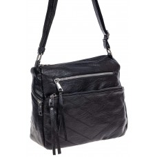 На фото 1 -  Женская классическая сумка из искусственной кожи, цвет чёрный