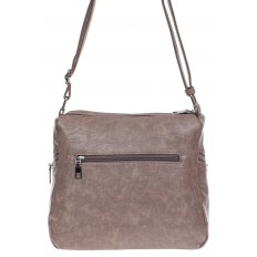 На фото 3 -  Женская классическая сумка из искусственной кожи, цвет бежевый