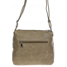 На фото 3 -  Женская классическая сумка из искусственной кожи, цвет хаки