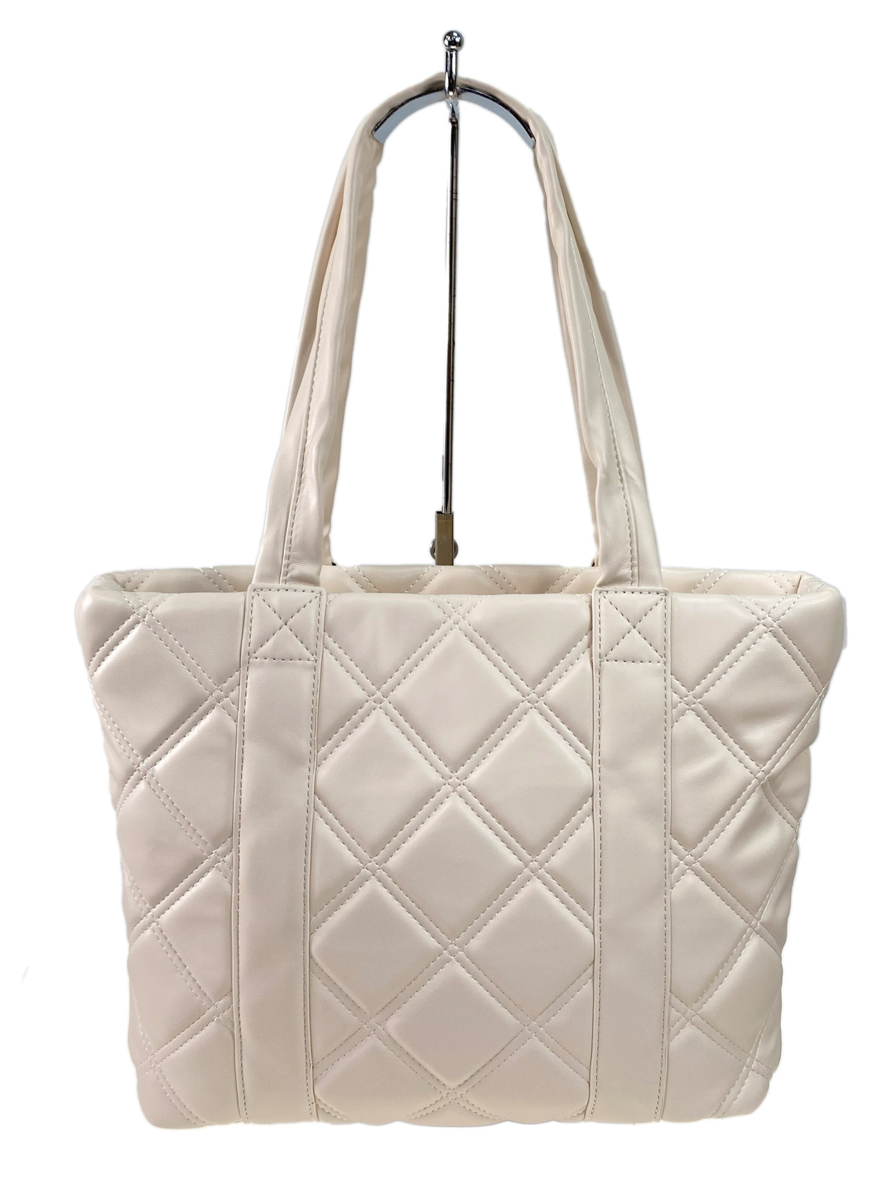 На фото 2 - Женская сумка  из искусственной кожи, цвет молочный
