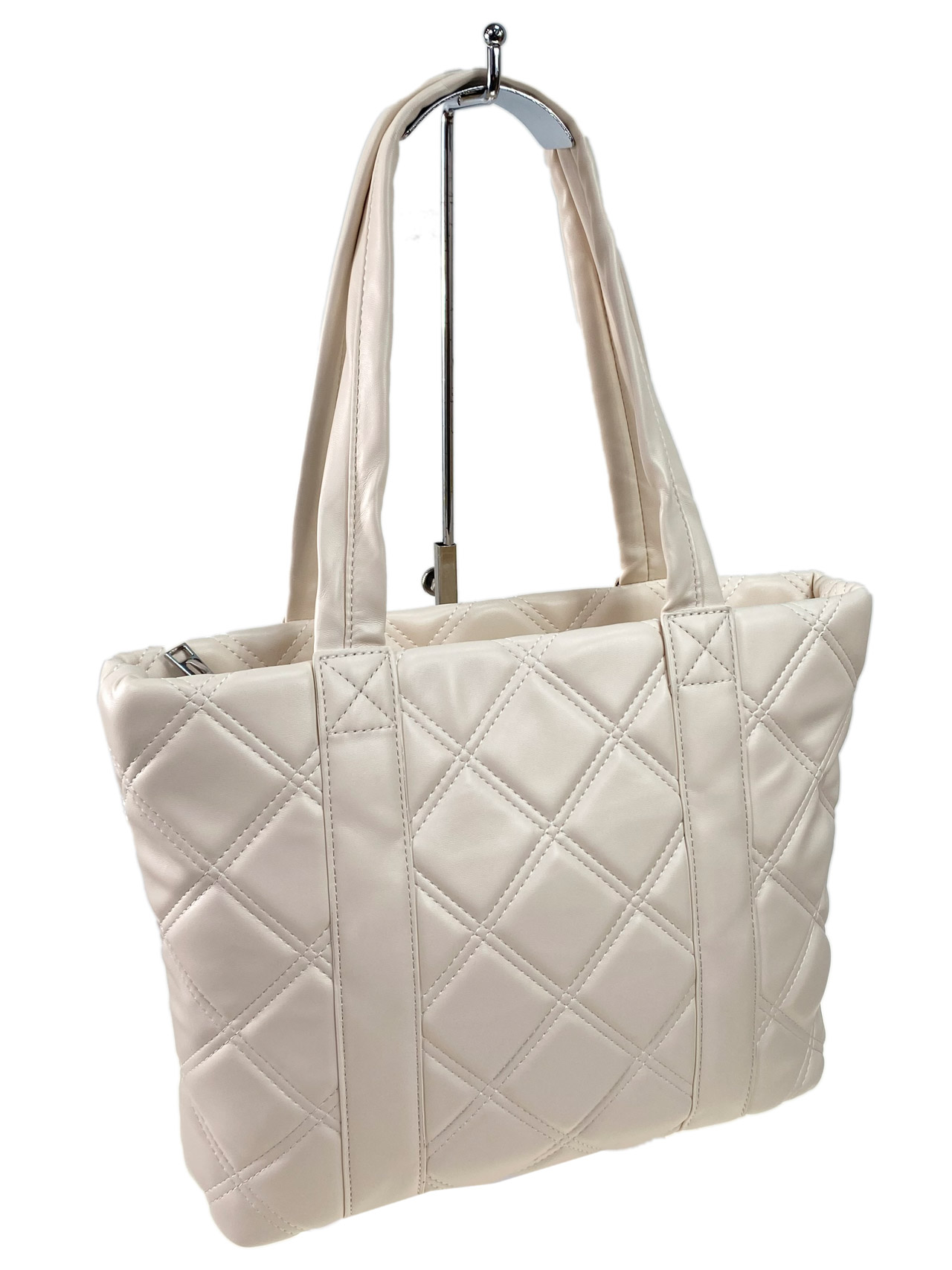 На фото 3 - Женская сумка  из искусственной кожи, цвет молочный