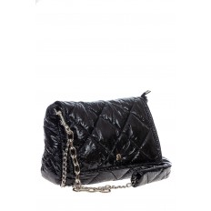 На фото 3 - Женская сумка из водооталкивающей ткани, цвет черный