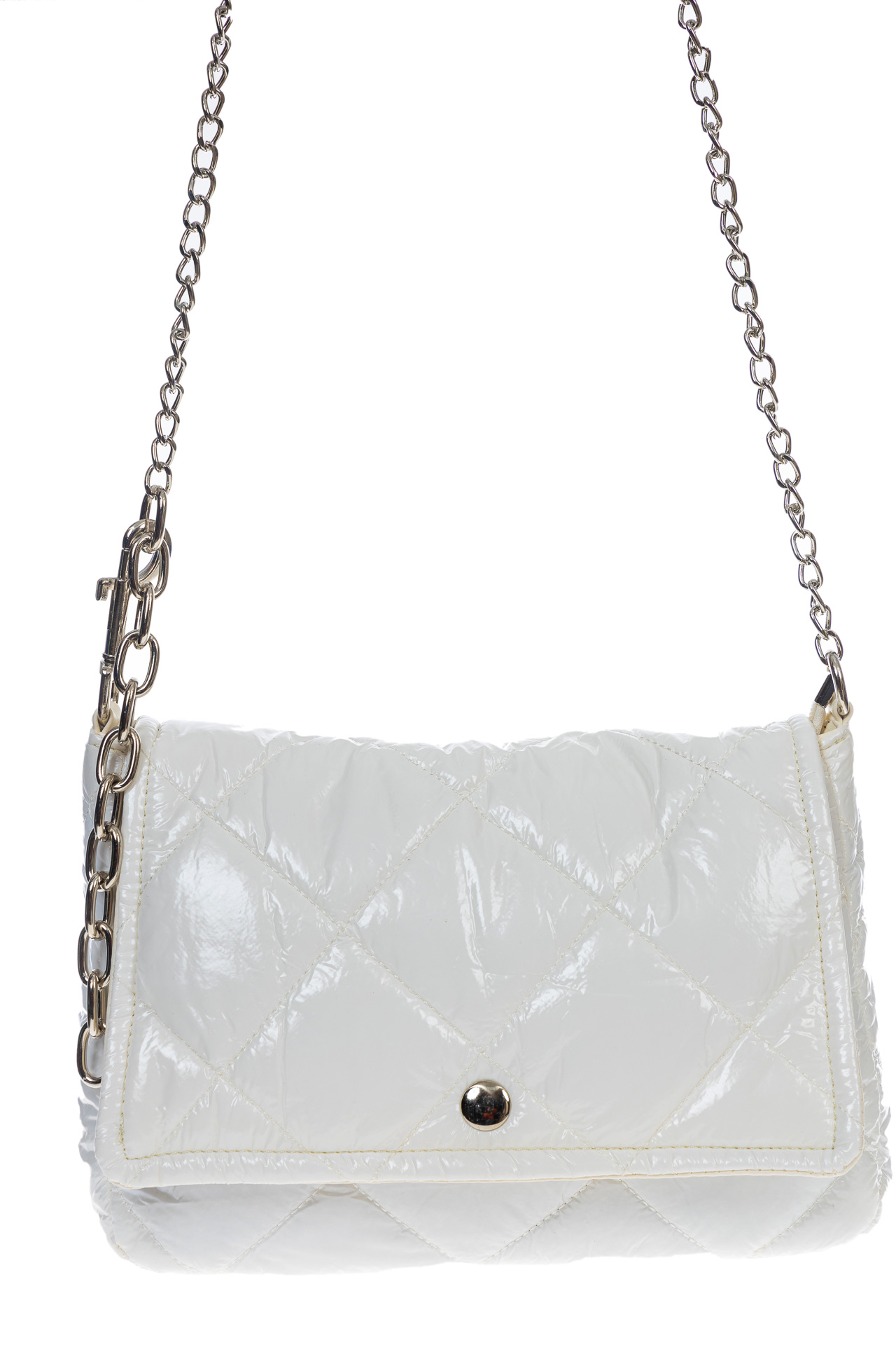 На фото 2 - Женская сумка из водооталкивающей ткани, цвет белый