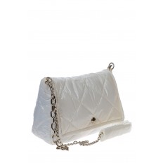На фото 3 - Женская сумка из водооталкивающей ткани, цвет белый