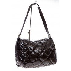 На фото 3 - Женская сумка дутая, цвет коричневый