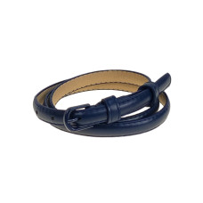 На фото 1 -  Ремень женский из искусственной кожи, цвет  тёмно синий