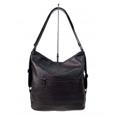 На фото 2 - Женская сумка  из искусственной кожи, цвет шоколад