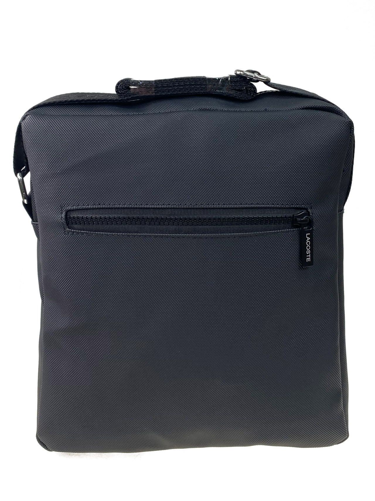 На фото 2 - Мужская сумка из эко кожи, цвет черный 