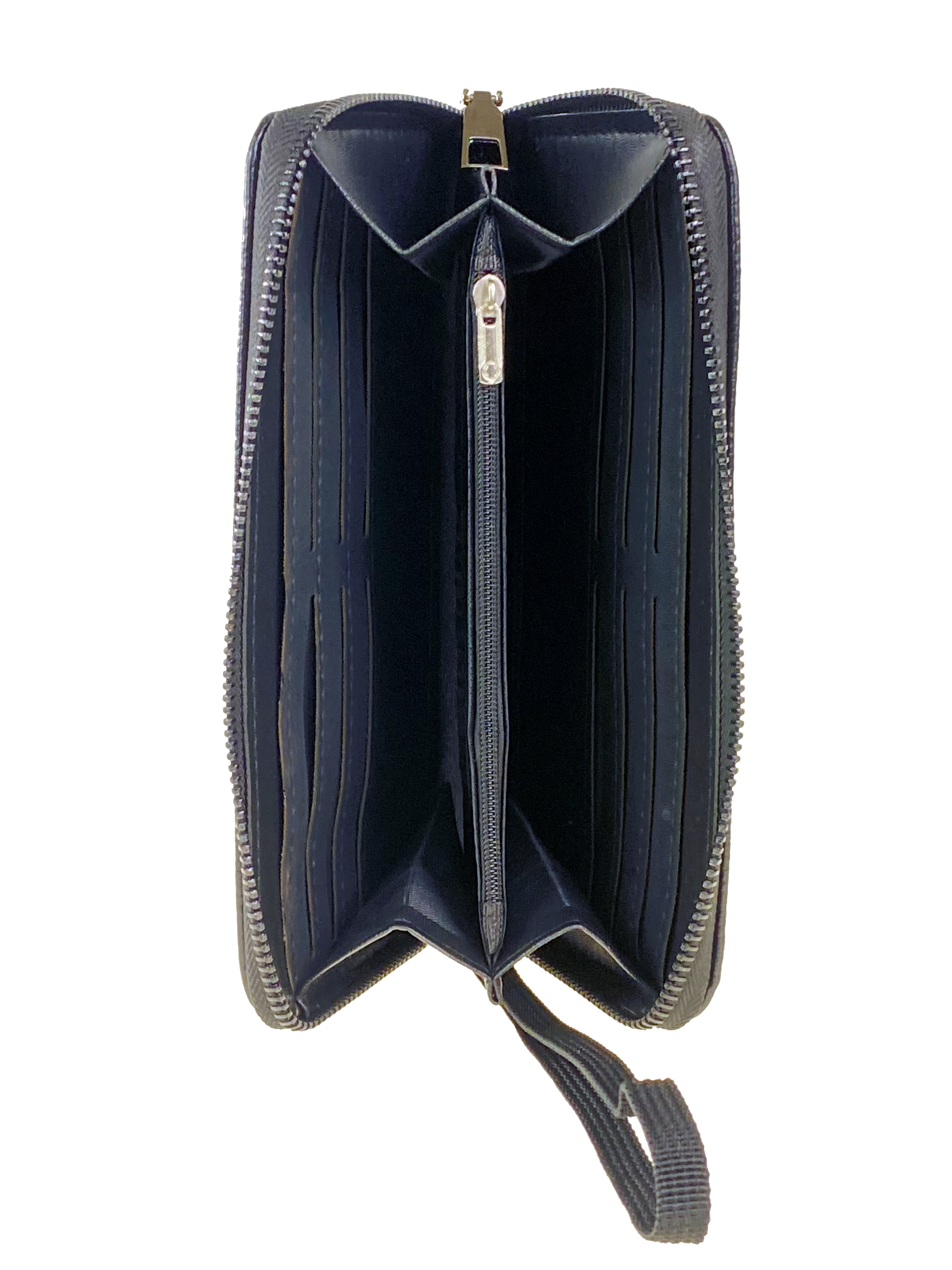 На фото 2 - Мужской кошелёк-клатч из искусственной кожи, цвет чёрный