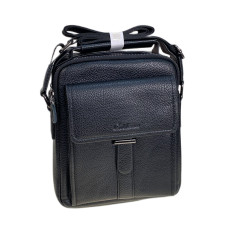 На фото 1 - Сумка мужская из искусственной кожи, цвет черный На фото 1 - Сумка мужская из искусственной кожи, цвет черный