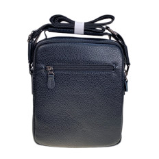 На фото 2 - Сумка мужская из искусственной кожи, цвет черный