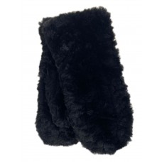 На фото 1 - Варежки зимние меховые цвет черный