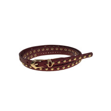 На фото 1 -  Ремень женский из натуральной кожи кожи, цвет шоколад