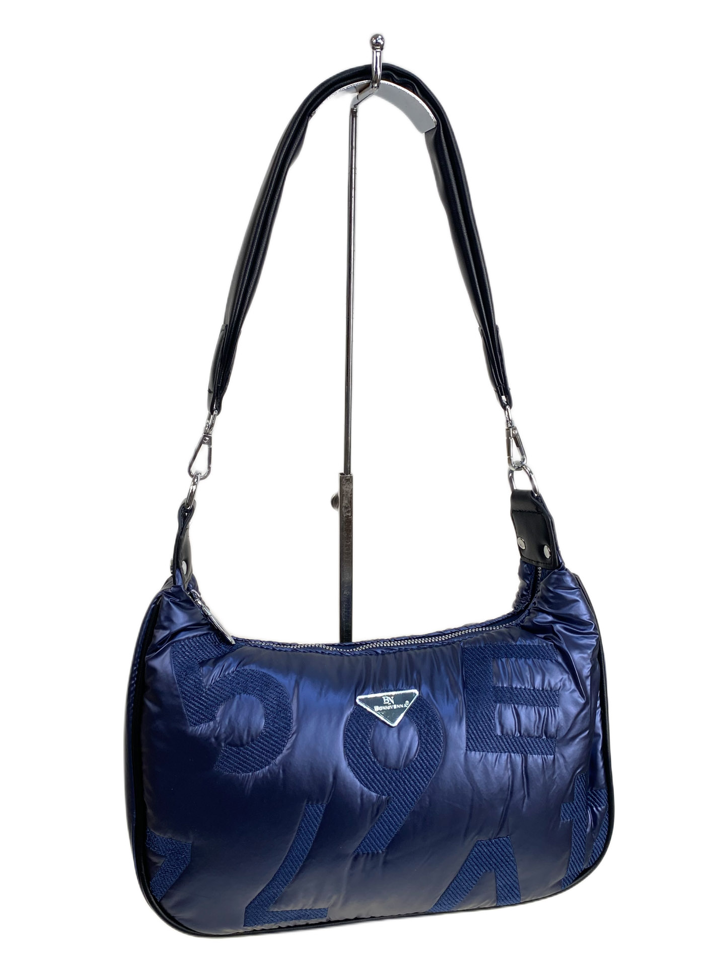 На фото 1 - Сумка из болоньи  через плечо, цвет синий