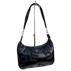 На фото 1 - Сумка из болоньи  через плечо, цвет черный