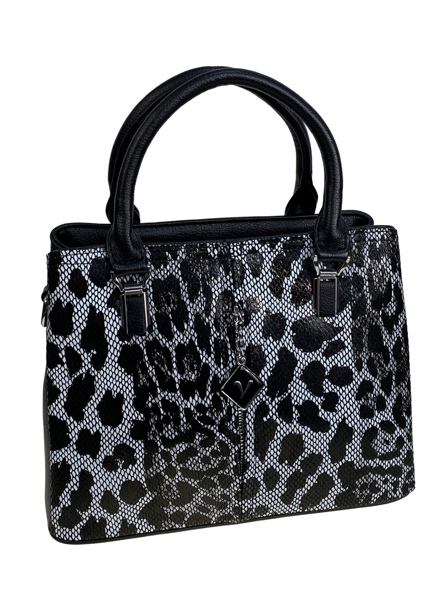 На фото 1 - Женская сумка из искусственной кожи мультицвет