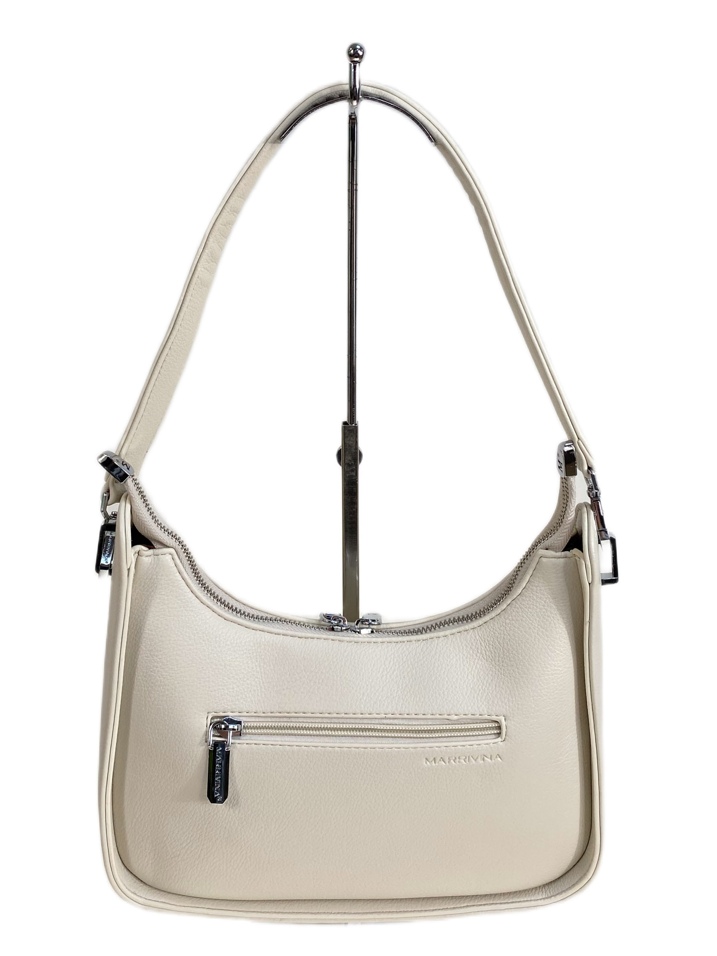 На фото 2 - Женская сумка из искусственной кожи, цвет молочный