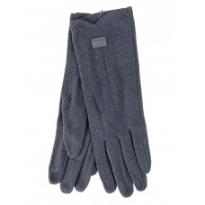 На фото 1 - Элегантные демисезонные перчатки из велюра, цвет светло серый