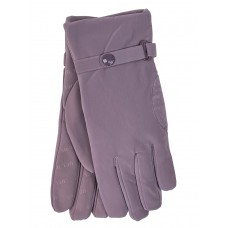 На фото 1 - Утепленные женские перчатки, цвет сиреневый