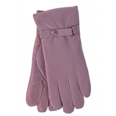 На фото 1 - Утепленные женские перчатки, цвет пудра