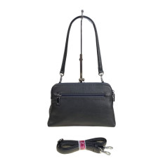 На фото 2 - Женская сумка из искусственной кожи и натуральной замши, цвет серый