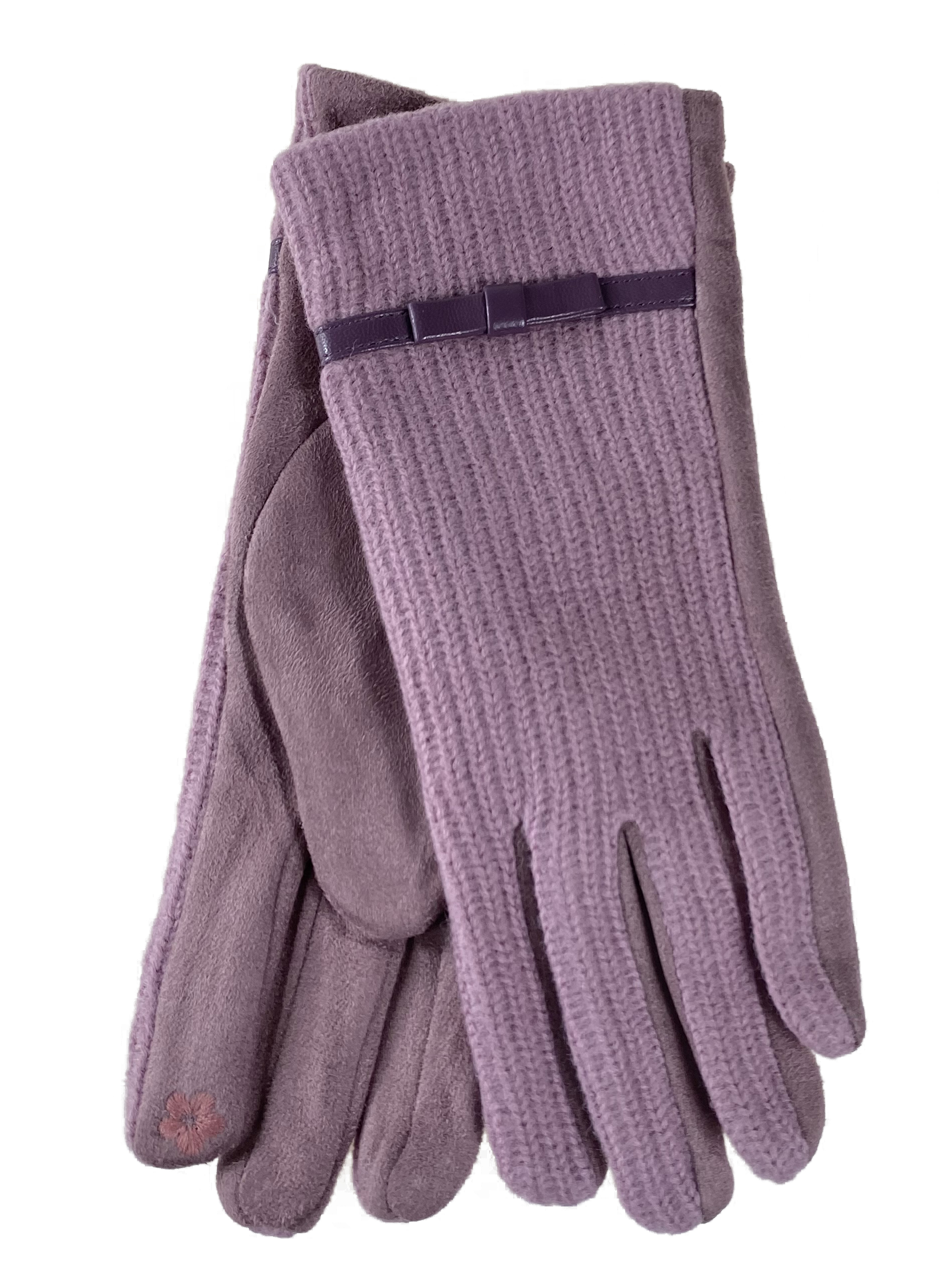 На фото 1 -  Классические перчатки женские, цвет розовый