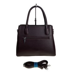 На фото 2 - Женская сумка из искусственной кожи и натуральной замши, цвет шоколад На фото 2 - Женская сумка из искусственной кожи и натуральной замши, цвет шоколад