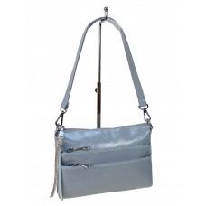 На фото 1 - Женская сумка из искусственной кожи цвет светло голубая