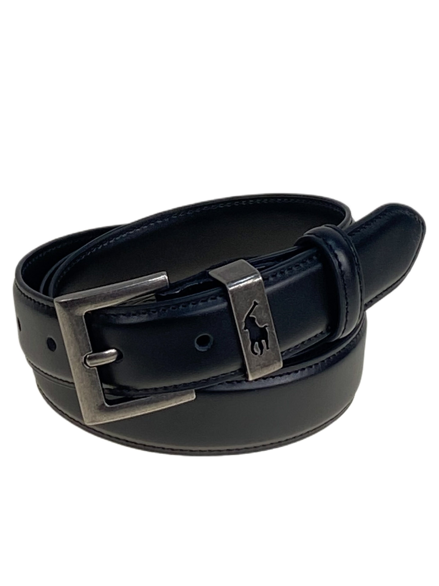 На фото 1 - Ремень женский из натуральной кожи, цвет черный