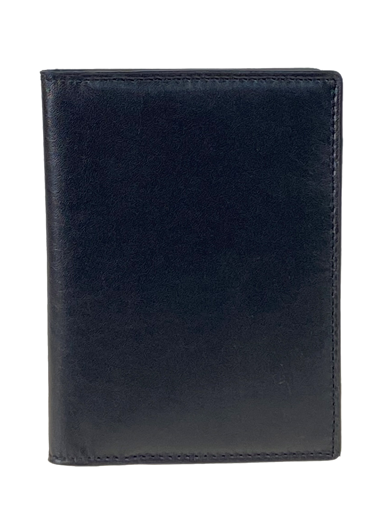 На фото 1 - Обложка для паспорта и автодокуметов из натуральной кожи, цвет черный