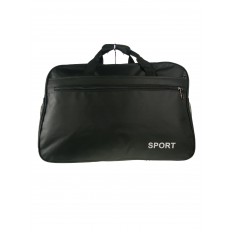 На фото 2 - Дорожно-спортивная сумка из текстиля, цвет чёрный 