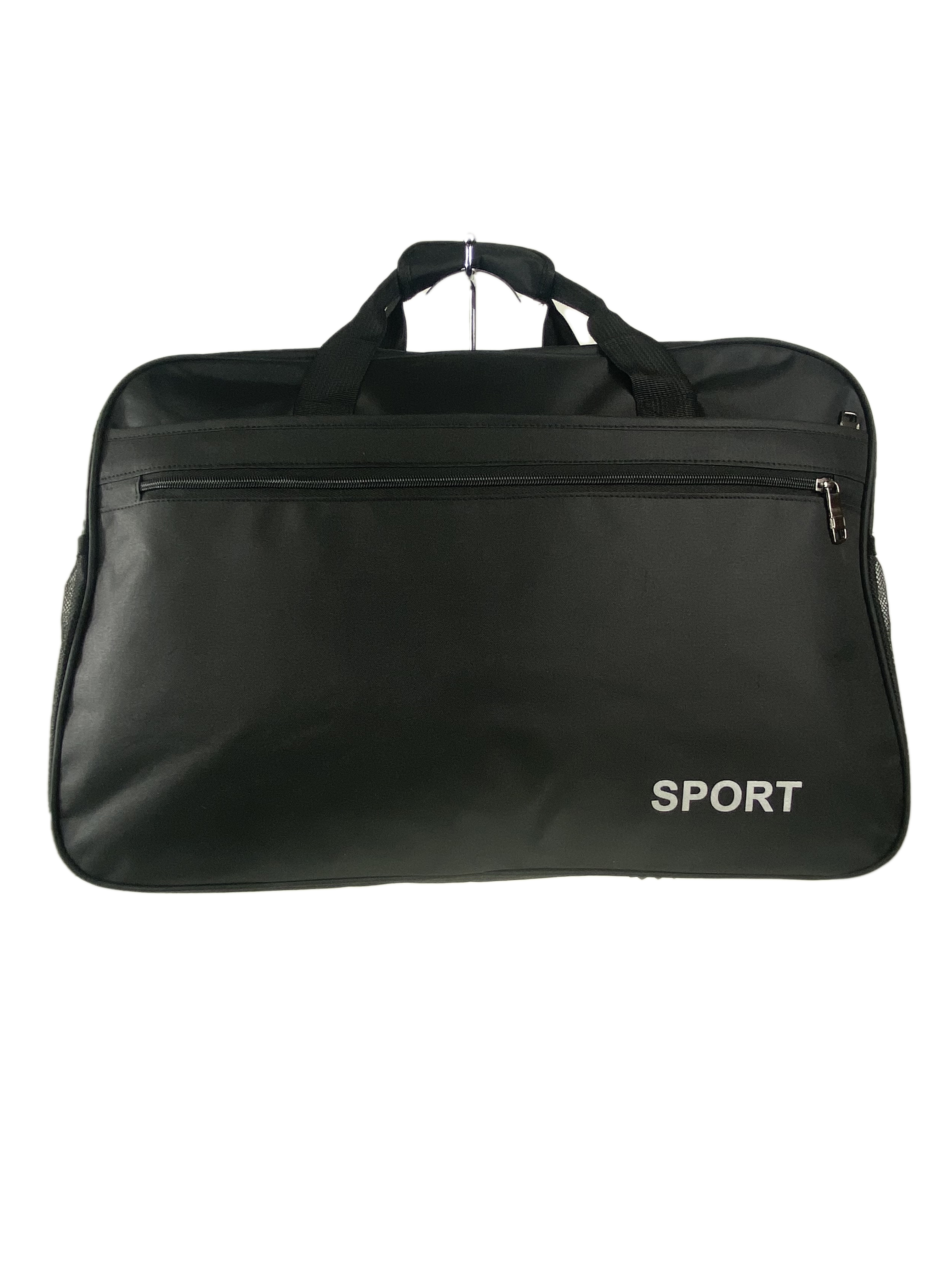 На фото 2 - Дорожно-спортивная сумка из текстиля, цвет чёрный 