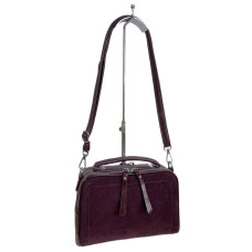 На фото 1 - Женская сумка из искусственной кожи и замши, цвет бордовый На фото 1 - Женская сумка из искусственной кожи и замши, цвет бордовый