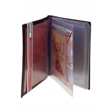На фото 2 - Обложка для паспорта и автодокументов из натуральной кожи, цвет шоколад