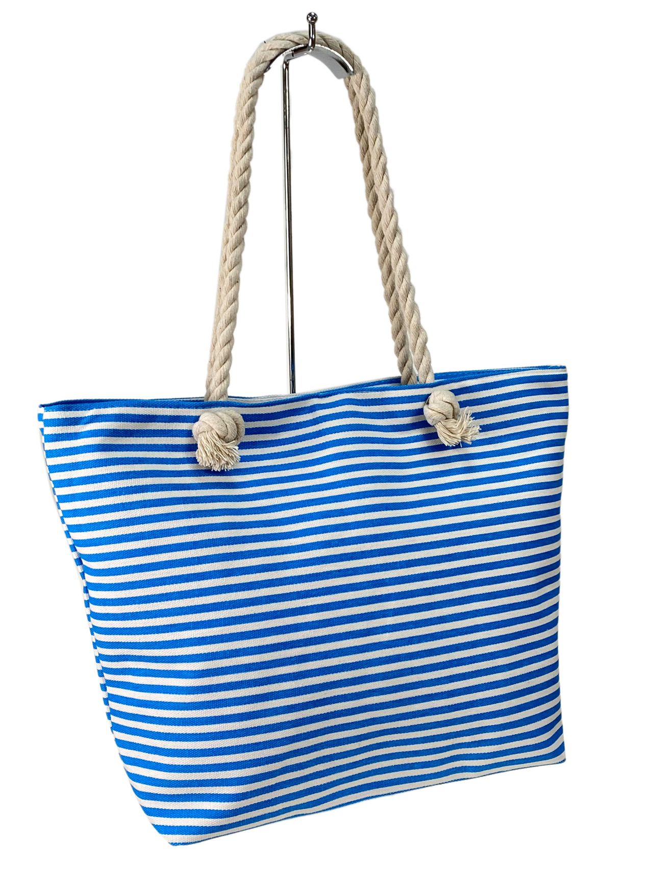 На фото 2 - Пляжная сумка из текстиля, мультицвет 