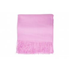 На фото 2 - Шарф-палантин из шерсти и хлопка, цвет розовый