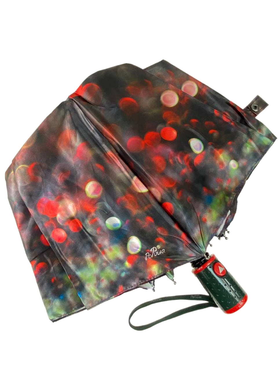 На фото 4 - Зонт женский полуавтомат с принтом, мультицвет