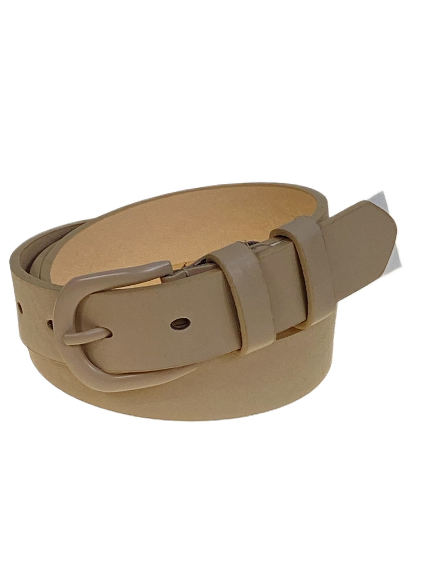 На фото 1 -  Ремень женский из искусственной кожи, цвет бежевый