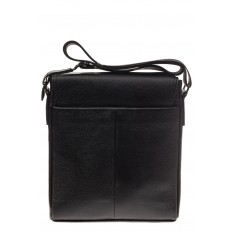 На фото 3 - Удобная мужская сумка через плечо, черная