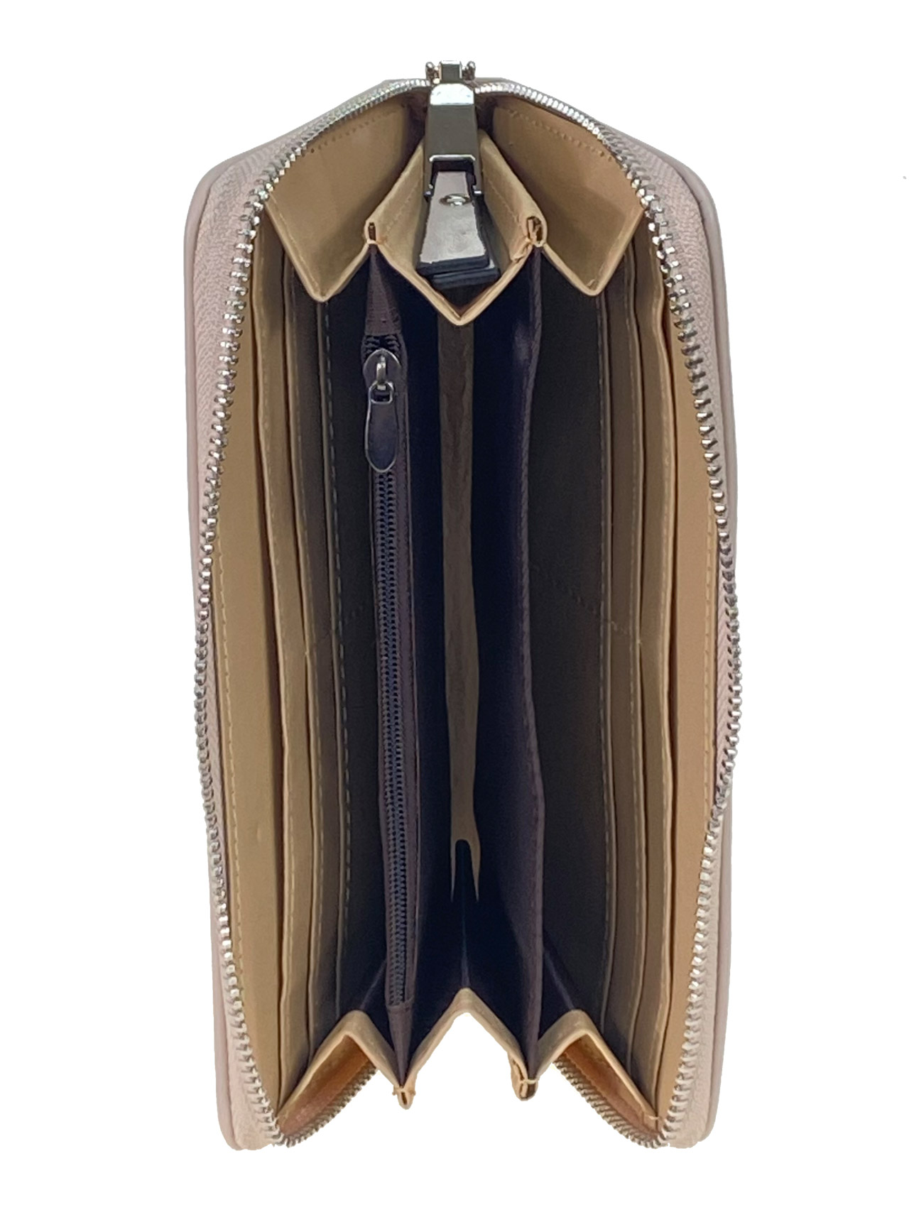 На фото 2 - Женское портмоне из искусственной кожи, цвет серый