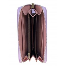 На фото 2 - Женское портмоне из искусственной кожи, цвет сиреневый
