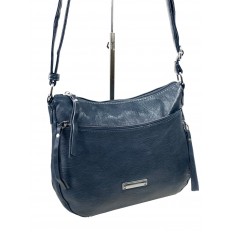 На фото 3 - Женская сумка  из искусственной кожи, цвет серо-голубой