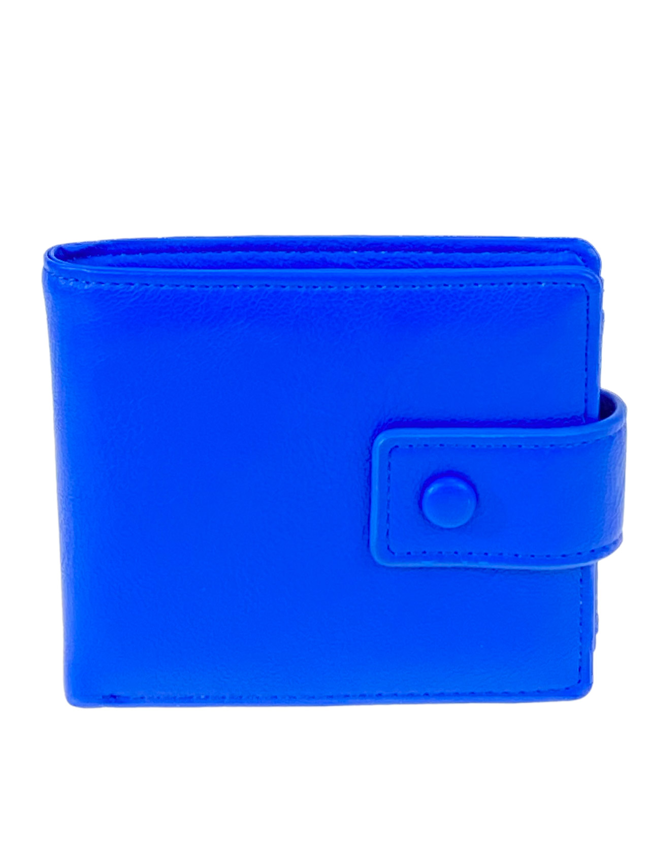 На фото 1 - Женский кошелек из искусственной кожи, цвет голубой