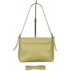 На фото 3 - Женская сумка-мессенджер из мягкой экокожи, цвет оливковый