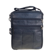 На фото 2 - Сумка мужская из натуральной кожи, цвет черный На фото 2 - Сумка мужская из натуральной кожи, цвет черный