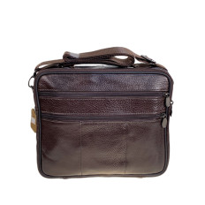 На фото 2 - Сумка мужская из натуральной кожи, цвет коричневый На фото 2 - Сумка мужская из натуральной кожи, цвет коричневый