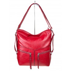 На фото 2 - Женская сумка из искусственной кожи,цвет красный