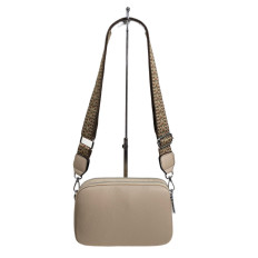 На фото 2 - Женская сумка из искусственной кожи, цвет светло бежевый